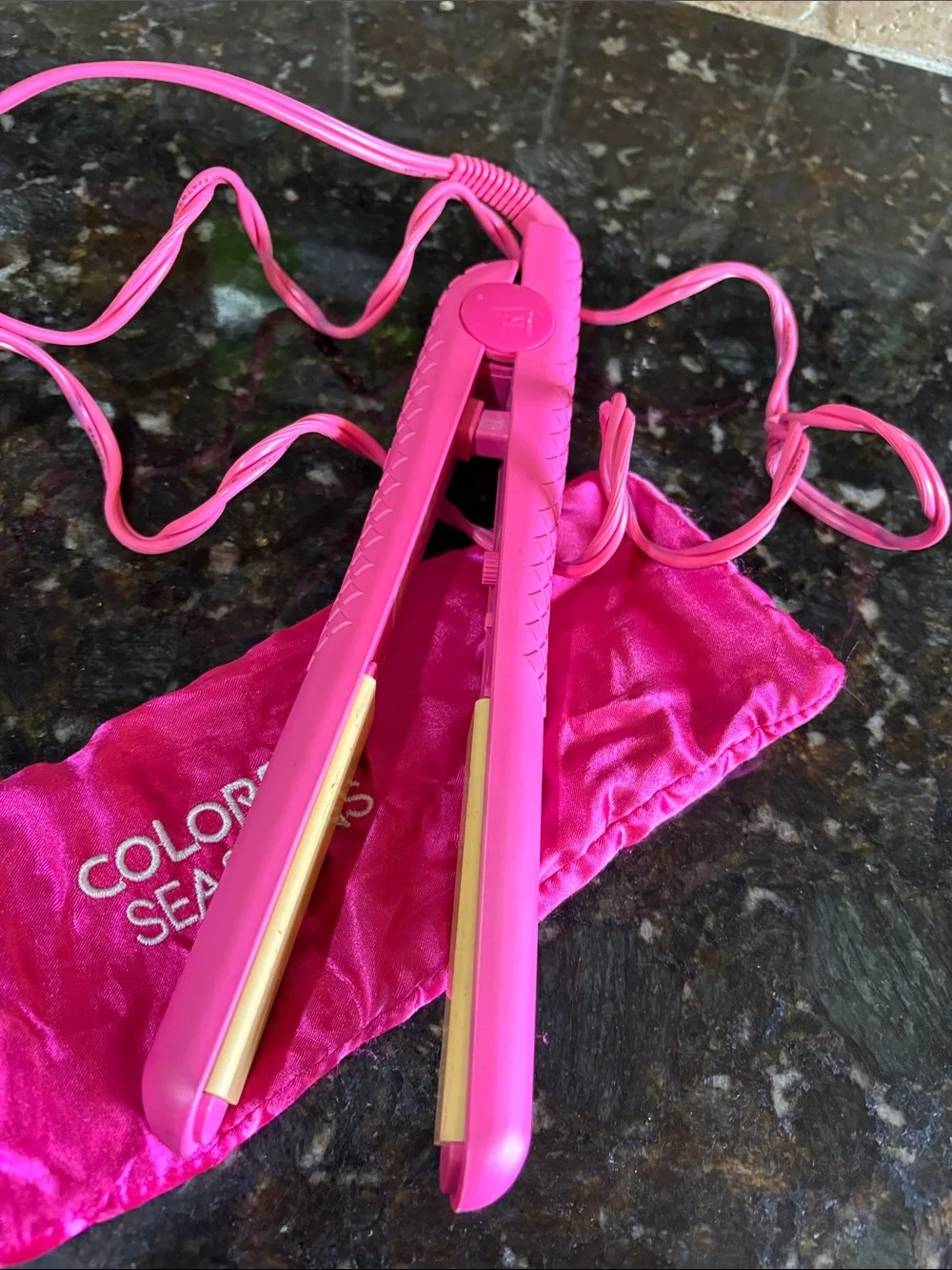 Herstyler pink colorful seasons flat iron